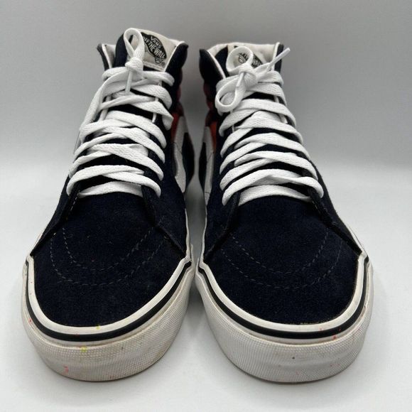 VANS SK8-HI Dark Aura Multi Blue Suede Canvas Skate Shoes W10.5/M9 VN0A4U3CWN0 - Picture 4 of 7